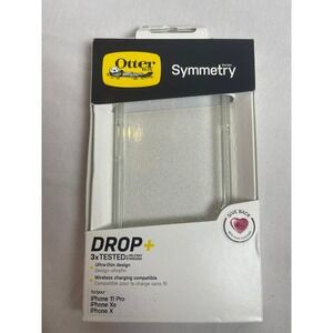 OtterBox Symmetry Series Case iPhone 11 Pro Xs X Clear Silver Glitter Sparkle